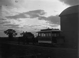 'Pie Cart' of the horse drawn railway at Mundoora