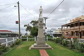 War memorial in the main street