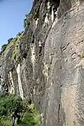 Climb to the entrance of fort