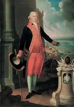 Governor Don Ramón de Castro (1800) MAP