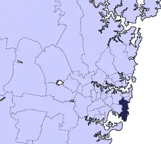 Location in Metropolitan Sydney