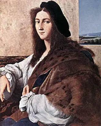 Portrait of a Young Man, 1514, lost during the Second World War. Possible self-portrait by Raphael.