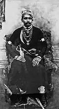 photo of revolutionary Thakur kesari singh barhath when he was young,barhath museum Shahpura, bhilwara