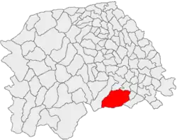 Location in Suceava County