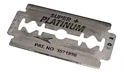 A modern double-edge safety razor blade