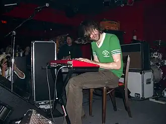 E.VAX performing at the Grog Shop in 2004