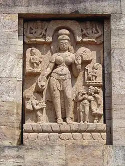 Figure by entrance, Asokakanta-Marici.[27]