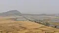 Raulibandha's wetland areas. View from nearby hill top