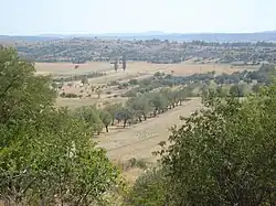Part of Ravni kotari seen from the village of Ostrovica to the south