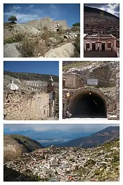 Various landmarks in Real de Catorce