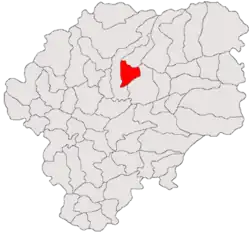 Location in Bistrița-Năsăud County