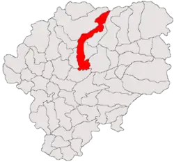 Location in Bistrița-Năsăud County