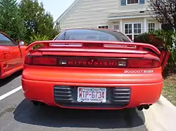 The Active Aero spoiler on a 1992 3000GT VR-4