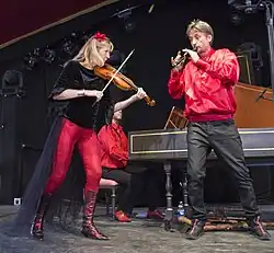 Red Priest performing in 2015