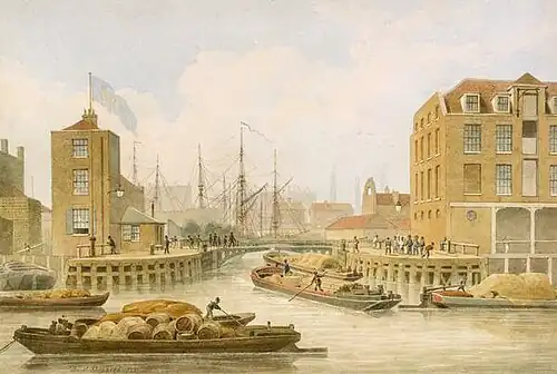 Regent's Canal, Limehouse, 1823