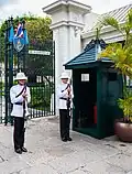 Changing of the guard of the 1st Infantry Regiment of the Royal Guard, Grand Palace, Bangkok
