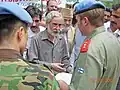 Muhammad Farooq Rehmani, Hurriyat Conference, presenting a memo to UN officials in Pakistan Occupied Kashmir (POK), 2005