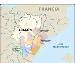 Location of Aragon