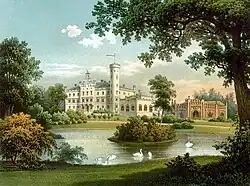 Castle Reisicht, home of both Bibran-Modlau and later Senden-Bibran, Torn down 1956
