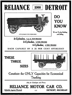 Reliance advertisement (1908)
