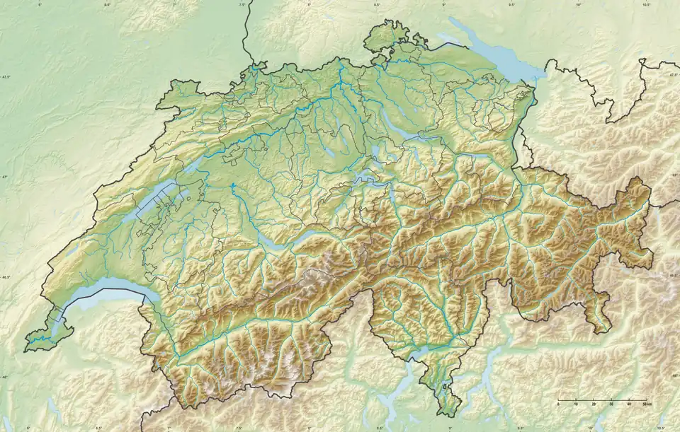 Lake Geneva is located in Switzerland