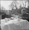 Lunch on the Campion House lawn