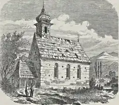 The then Greek Catholic (now Old-Rite Orthodox) church in Remeți, 1867
