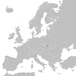 Location of Zakopane