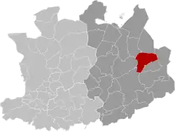 Location of Retie in the province of Antwerp