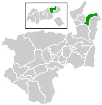 Location within Kufstein district