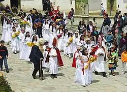 Three Wise Men procession in Chacas, Peru