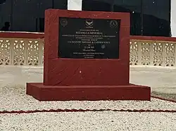 Plaque at the Rezang La war memorial