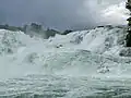 Close-up of the falls.