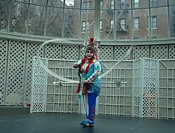 Qi performs at the Brooklyn Botanical Garden in 2009.