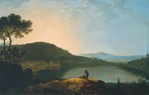Lake Avernus and the Island of Capri, 1760