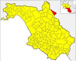 Ricigliano within the Province of Salerno