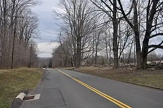 Ridgebury Road; part of the historic Washington–Rochambeau Revolutionary Route