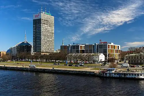 View of the Citadel site from the embankment