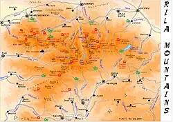 a map of Rila