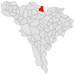 Location in Alba County