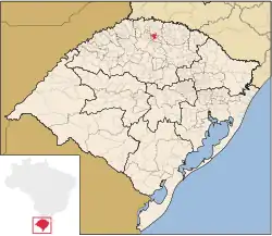 Location of Constantina in Rio Grande do Sul