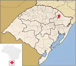 Location of Muitos Capões