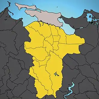 Map of former municipality of Río Piedras