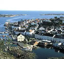 View of the town of Risør