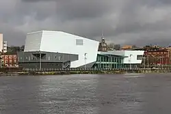 Viewed from the east