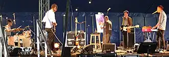 Rivers & Robots performing at the Big Church Day Out Festival at Wiston, West Sussex in 2018