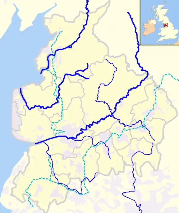 Rivers and canals in Lancashire is located in Lancashire