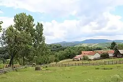 A panorama of the village