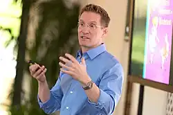 Robert Sabuda presenting at the Sea Island Creativity Conference in 2015