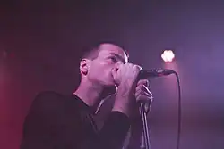Robert Alfons performing as TR/ST in Bologna in 2015